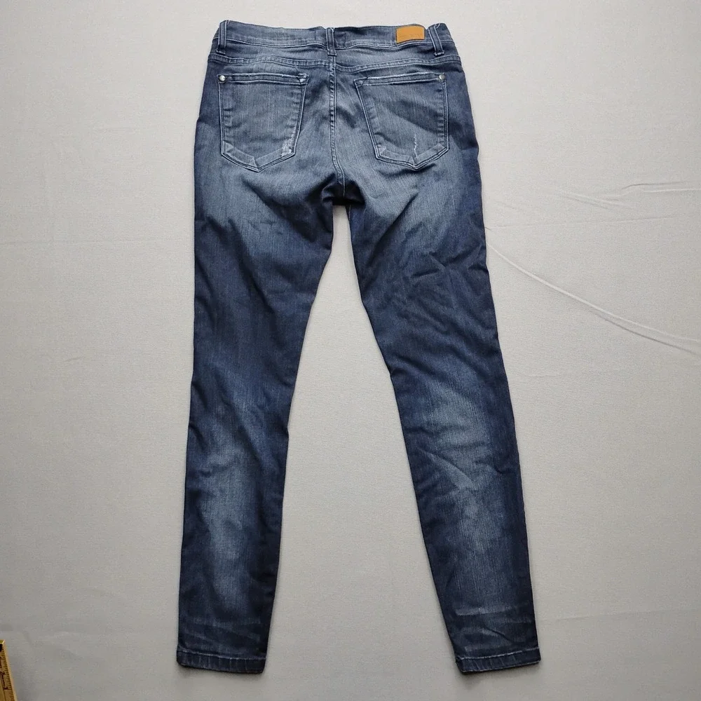 Judy Blue Skinny Fit Dark Wash Distressed Jeans  Size 13/31 Mens 10